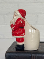 Vintage Ceramic Santa Planter-Vase or Candy Cane Holder
