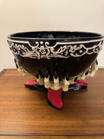 Spooky Witches Hands with Ceramic Bowl Halloween Decor
