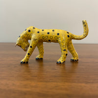 Brass Enameled Cloisonne Cheetah Figurine