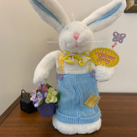 Vintage Avon Fiber Optic  Light Up Bunny Rabbit Easter Welcome Spring Decor