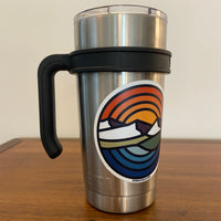 Pre-owned YETI Stainless Steel Large Mug With An Interest Sticker