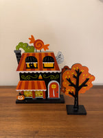 Hyde & Eek Mini Mantle Village Wooden Halloween Decor Set
