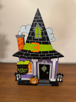 Hyde & Eek Mini Mantle Village Wooden Halloween Decor Set
