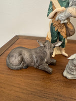 Vintage Porcelain Nativity Set of 12 Pieces
