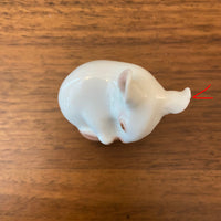 Vintage B&G Bing & Grondahl Denmark White Mouse Figurine 1728 FL READ