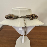 Gold-tone Multi Strands Beaded Necklace