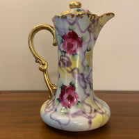 Vintage Hand-painted Porcelain Chocolate Coffee Pot Set