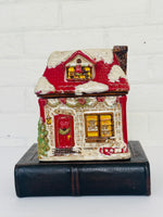 Enchanted Village Store Ceramic Cookie Jar Canister – 2010
