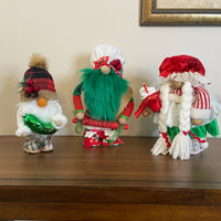 Handmade Nordic Scandinavian Gnomes Christmas-Holiday Decoration Set of 3