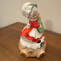 Vintage Lefton Mrs. Claus Ceramic Musical Box