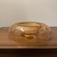 Pink Depression Glass Console Bowl