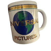 Vintage Universal Pictures Coffee Mug Gold Gilded Detail Collectible