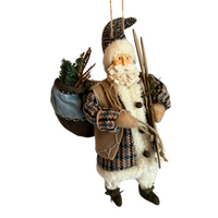 Christmas Vintage Santa Claus Farm-house Rustic Ornament
