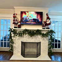 Christmas Holiday Decor Gnome Family Telescope Legs 4 PCS
