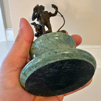 Vintage Diana Victorious Bronze-Marble Sculpture Artwork
