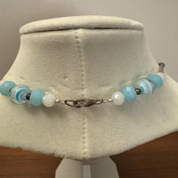 Necklace Fashion Jewelry Beaded and Glass Pendant