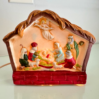 Lighted Christmas Holiday Scene Nativity