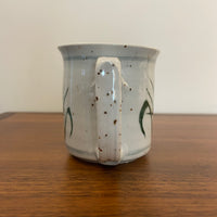 Handmade Speckled Porcelain Mug Bamboo Design