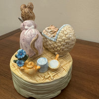 Vintage Schmid The Tale of Two Bad Mice Ceramic Musical Box