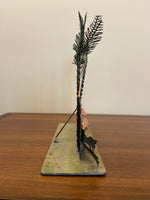 Popular Creations Tin Art Sculpture Candle Luminary Caddy Cafe Bar
