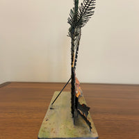 Popular Creations Tin Art Sculpture Candle Luminary Caddy Cafe Bar