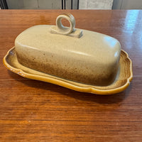 Mikasa Whole Wheat Stoneware Butterdish