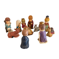 Vintage Porcelain Nativity Set Christmas-Holidays Set
