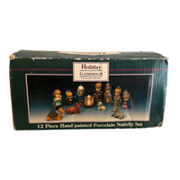 Vintage Porcelain Nativity Set Christmas-Holidays Set
