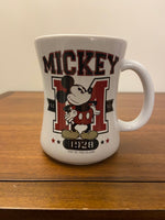 Authentic Disney Store Mikey Mouse Top of the Class 1928 Porcelain Coffee Mug
