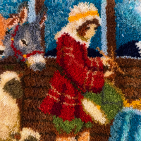 The Drummer Boy Tapestry-Rug Holiday Decor
