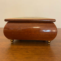 Vintage Authentic M.J Hummel Handcrafted Ercolano Italian Wooden Music Box