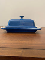 Le Creuset Ceramic Stoneware Butter Dish Blue-0705
