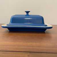 Le Creuset Ceramic Stoneware Butter Dish Blue-0705