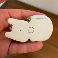 Vintage Japanese Franklin Mint Satsuma Cat Figurine 1986