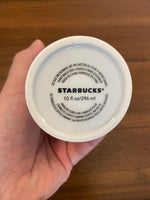Starbucks Mermaid-Princess Embossed Porcelain Travel Mug Tumbler 10oz
