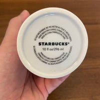 Starbucks Mermaid-Princess Embossed Porcelain Travel Mug Tumbler 10oz