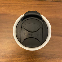 Starbucks Hot Air Balloon Design Porcelain Coffee Tumbler Mug 12oz Replaced Lid