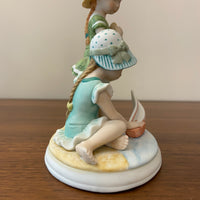 Vintage Holly Hobbie Porcelain Figurine Sunshine Fun Time Designers Collection