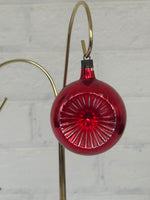 Vintage Premier Double Indent Blown Glass Christmas Ornament

