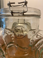 Glass Rocking Horse Cookie-Candy Jar-Canister with Hinged Lid AMICI
