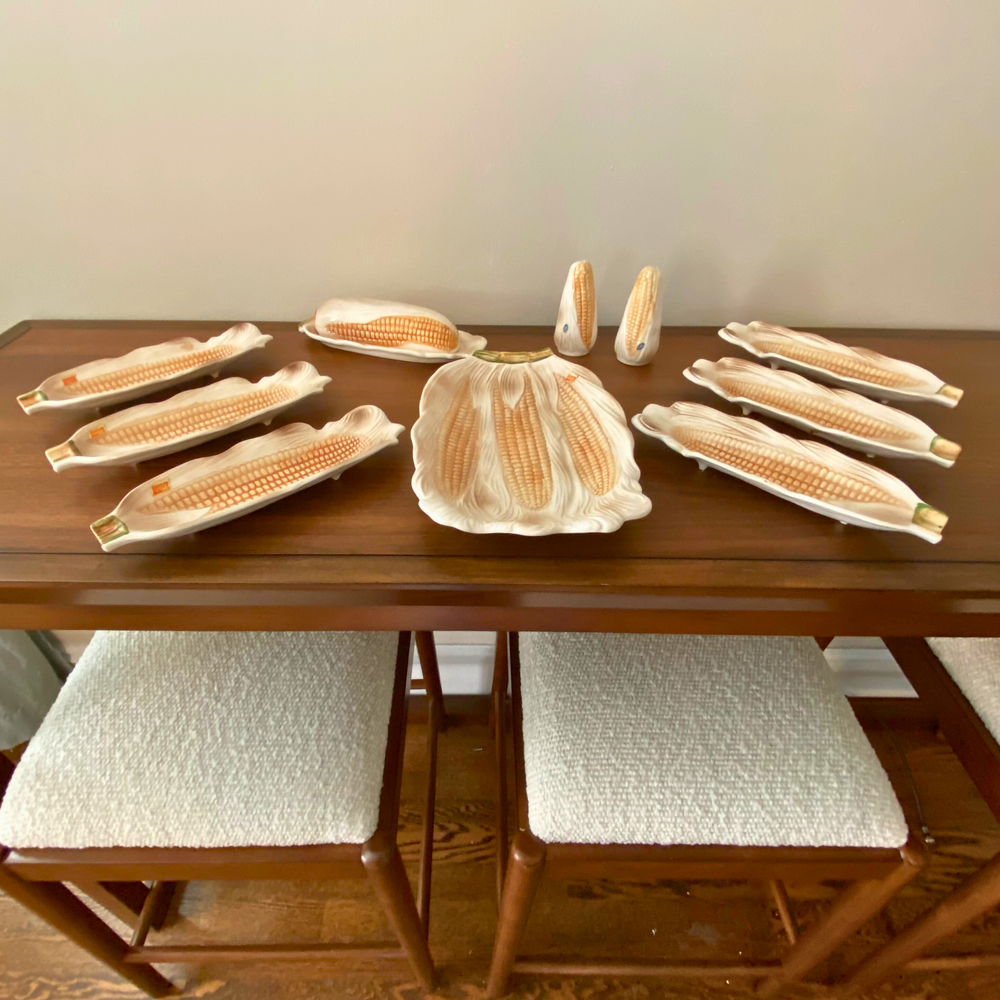 Our Own Vintage Japan Ceramic Corn on the Cob Dishes-Tray-Shaker-Butter-Dish Set (Copy)