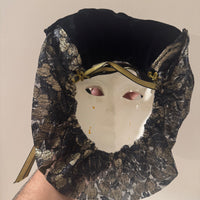 Vintage Ceramic Arlequin Jester Mask Wall Decor