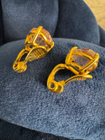 Monet Earrings Pink Stone
