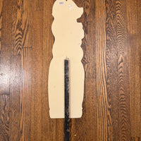 Vintage Halloween Decor Black Cat Pumpkin Sign Yard Art Impact Plastics