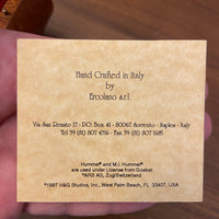 Vintage Authentic M.J Hummel Handcrafted Ercolano Italian Wooden Music Box