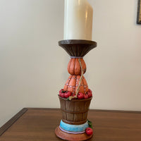 Jim Shore Pedestal Flameless Candlelight Harvest-Fall Holiday Decor