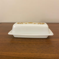 Pyrex Butterdish Butterfly Gold Design 72-B