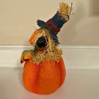 Papier Mache Scarecrow Crow Holiday Fall Halloween Season