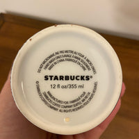 Starbucks 12 oz Porcelain Tumbler Mug with Lid Mermaid Design