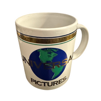 Vintage Universal Pictures Coffee Mug Gold Gilded Detail Collectible